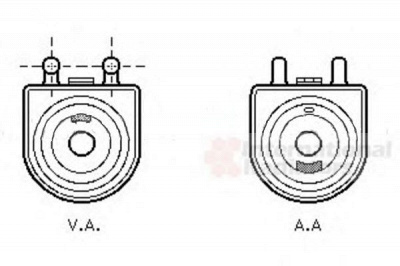 VAN WEZEL 40003271 -  масляный радиатор, двигательное масло